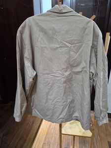 Men's Beige Full Zip Jacket