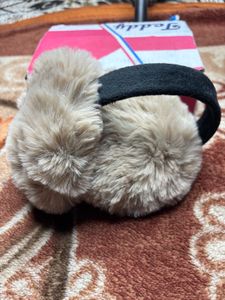 Sale Winter Faux Fur Bunny Earmuffs,Adjustable Fuz