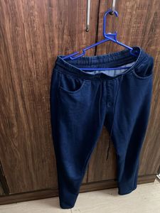 Navy Blue Denim Joggers (From Dubai)