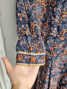 Floral Print Angrakha style Kurti