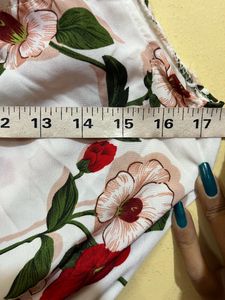 Cute Flower Print Mini Dress