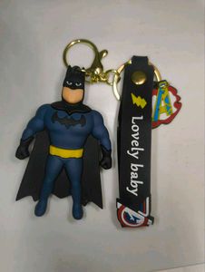 Superman &amp; Batman Keychain Set Of 2