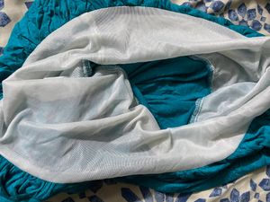 Sleeveless Blue Top