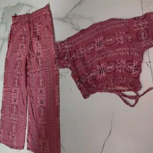 Comfy Pink Cropped Cord