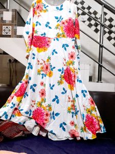 (New Piece)Floral FrockSuit Set