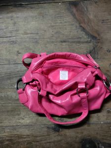 🌸Pink Leather Satchel