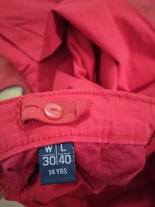Red Casual Pants