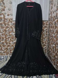 Elegant Black Dubai Abaya With Hijab