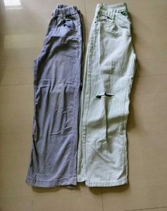 Combo Of 2 Light Wash High Waisted Wide Leg Jeans