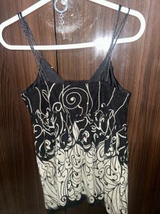 Black &amp; White Cami Top