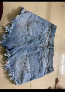 Distressed Denim Shorts