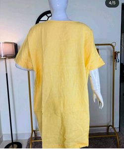 Bust 54 Yellow Colored Dress