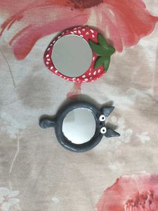 Handheld Mirrors 🍓🪞 Strawberry / Totoro