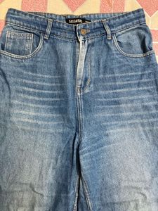 Wide Leg Denim Jeans