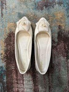 White Ballet Flats