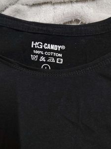 Black &#39;live simply&#39; Tee
