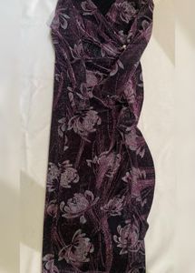 Elegant Floral Wrap Dress