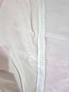 Elegant White Georget Shawl