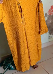 Men&#39;s Mustard Kurta