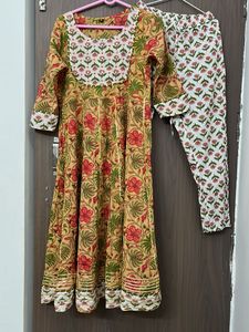 Pure Cotton Fully Flare Kurta Set For M
