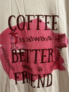 Beige coffee Quote Tshirt Full Sleeves