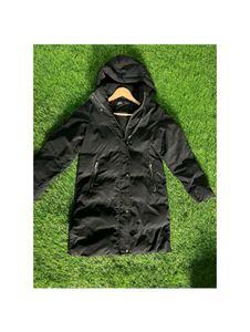 Zara puffer black hooded jacket
