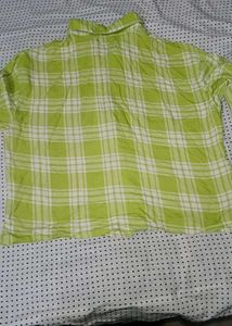 Green Plaid Flannel Shirt