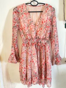 Floral Print Mini Dress