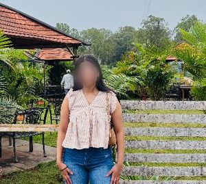 Striped V-Neck Flutter Sleeve Top