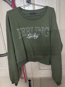 Green 'Feeling Lucky' Sweatshirt