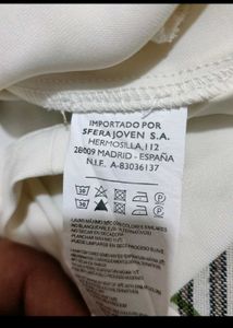 Off White Cut Sleeves Dress For 36 Bust