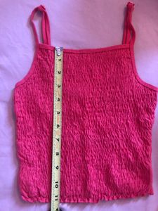 Pink-Red Spaghetti-Tank Top