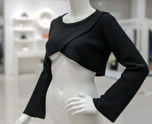 🌼Chic Black Cropped Bolero🌼