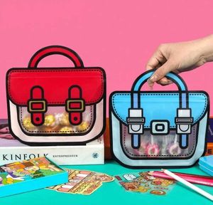 Cartoon Style Ziplock Bag Pouch With Stationary It