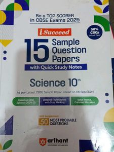 Set of 3 Arihant iSucceed Sample Paper Class 10th