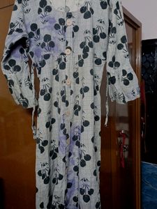 COTTON FROCK KURTI WITH TIGHT ROPE