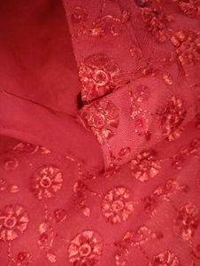 Red A Line Kurti ♥️