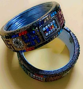 Vintage Rhinestone Bangle Bracelets