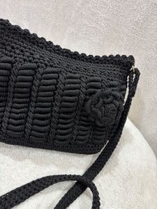 Black Crochet Bag