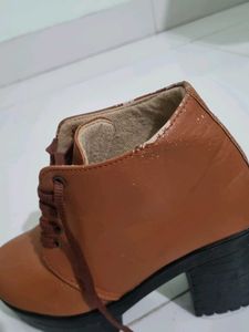 Leather Heel Boots For Women