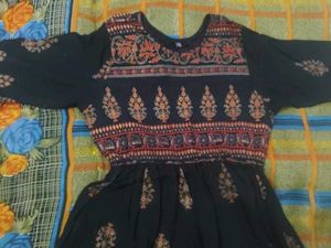 Elegant Black Ethnic Gown