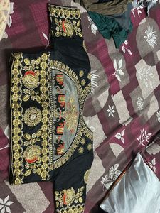 Black Embroidered Blouse