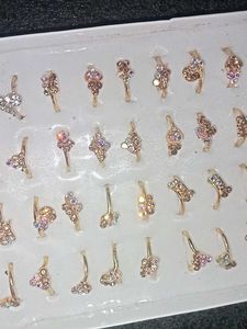 Vintage Rhinestone Rings Set