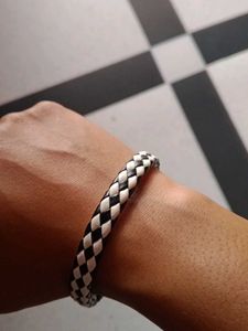 Woven Bracelet - Black and White