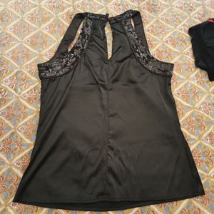 Elegant Black Halter Top