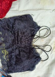 Fancy Lace Bra Lingerie Set Padded