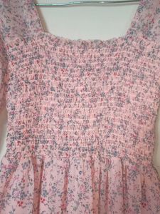 Pink Floral Dress 👗🌸🧁