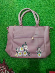Floral Embroidered Handbag