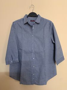 Greyish Blue Formal Shirt