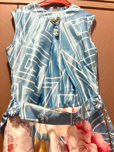 Girl’s Party Blue Frock